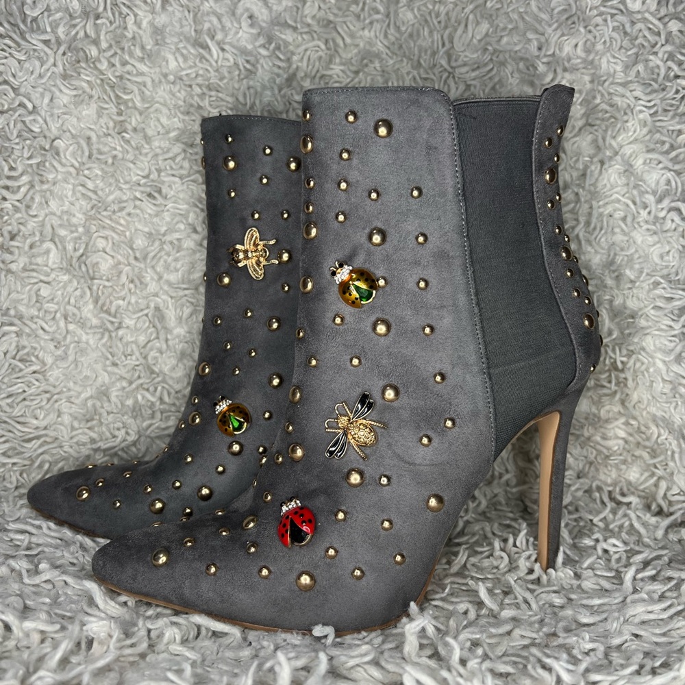 COPY - Charmed Pointed Toe Heeled Ankle Boot